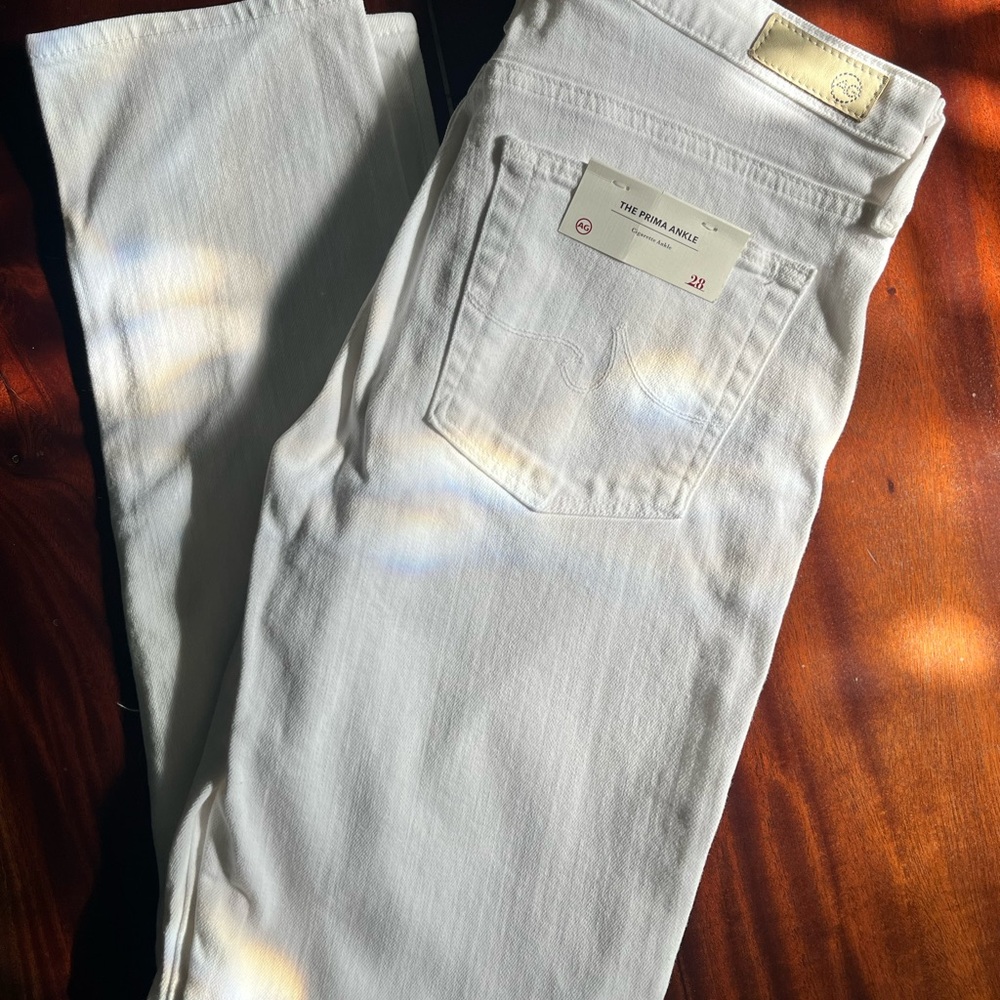 Ag White Denim Jeans